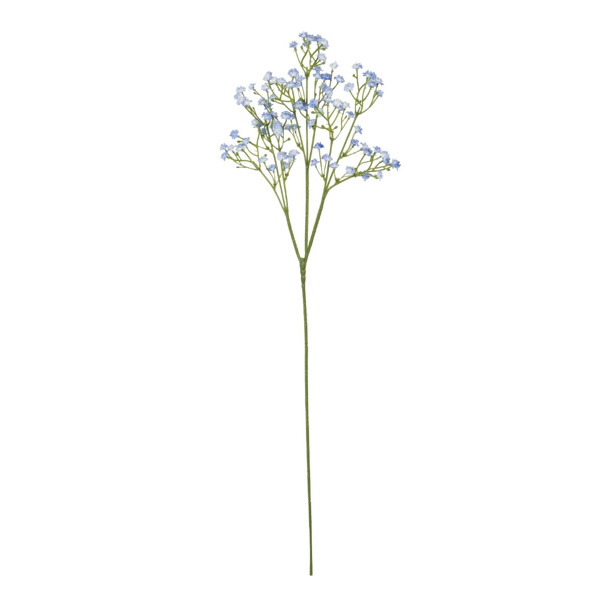 GloboStar® Artificial Garden BLUE BRANCH BABY BREATH 21296 Τεχνητό Διακοσμητικό Κλαδί Μπλέ Γυψοφίλης Y53cm