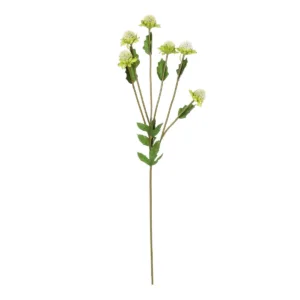 GloboStar® Artificial Garden GREEN IRON THREAD BRANCH 21372 Τεχνητό Διακοσμητικό Κλαδί Πράσινο Ασπιδίστρα  Y57cm