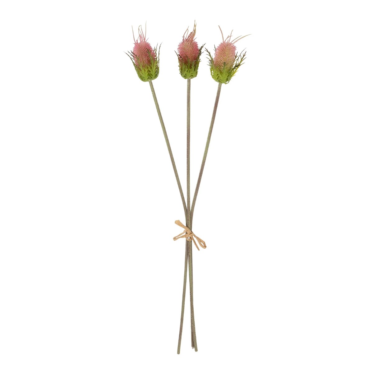 GloboStar® Artificial Garden PINK VELVET FRUIT BOUQET 21377 Τεχνητό Διακοσμητικό Μπουκέτο Βερμπάσκο Y56cm