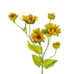 GloboStar® Artificial Garden YELLOW SUNFLOWER BRANCH 21379 Τεχνητό Διακοσμητικό Κλαδί Ηλιοτρόπιο Κίτρινο Y72cm - Image 2