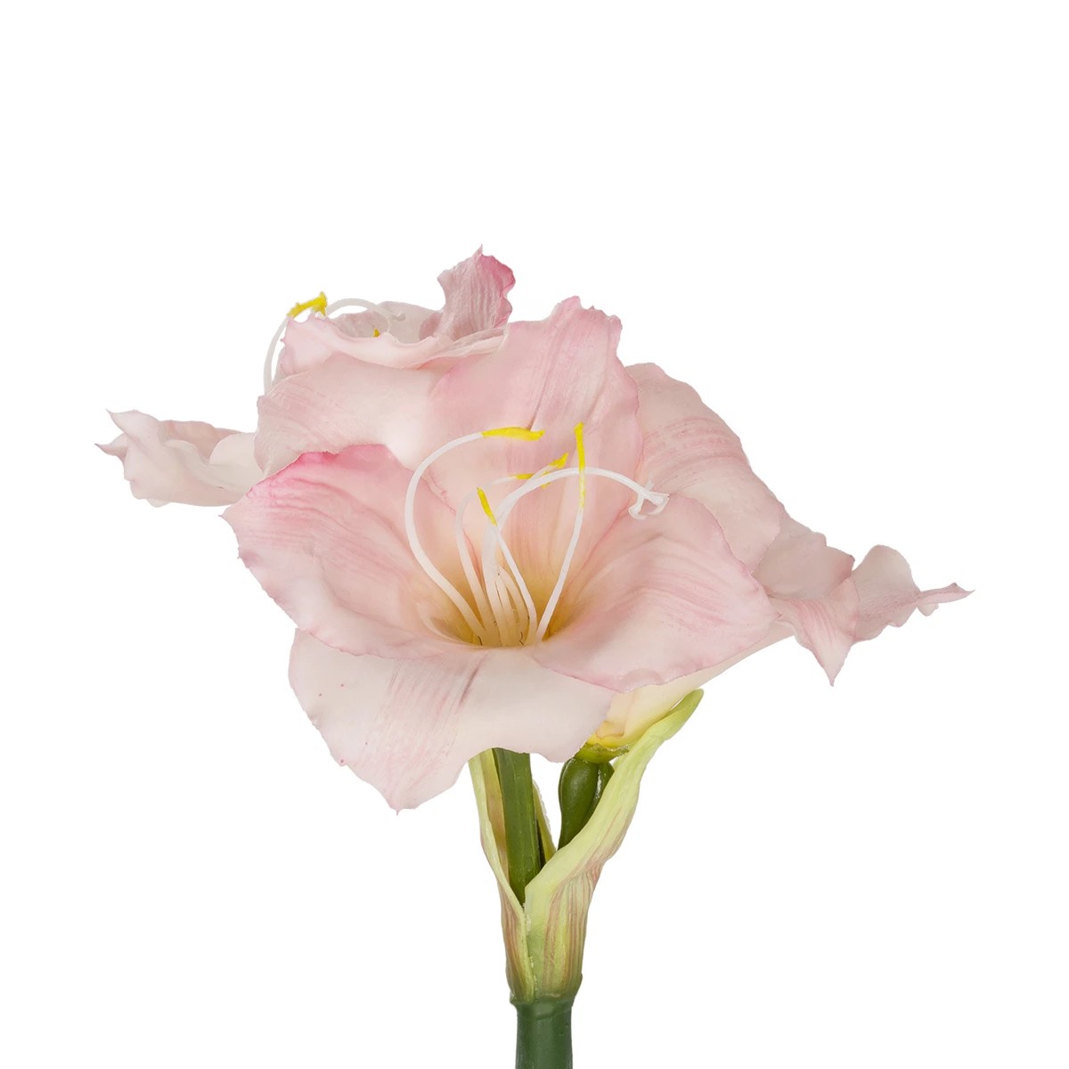 GloboStar® Artificial Garden PINK KAFFIR LILY BRANCH 21390 Τεχνητό Διακοσμητικό Κλαδί Ροζ Κρίνο Y58cm - Image 2