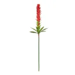 GloboStar® Artificial Garden RED GINGER BUD BRANCH 21393 Τεχνητό Διακοσμητικό Κόκκινο Κλαδί Ginger Y124cm