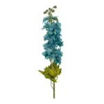 GloboStar® Artificial Garden BLUE DELPHINIUM FLOWER BRANCH 21394 Τεχνητό Διακοσμητικό Κλαδί Δελφίνιο Y48cm