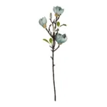GloboStar® Artificial Garden BLUE MAGNOLIA BRANCH 21418 Τεχνητό Διακοσμητικό Κλαδί Μπλε Μαγνόλια Y72cm