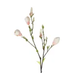 GloboStar® Artificial Garden CHAMPAGNE MAGNOLIA BRANCH 21423 Τεχνητό Διακοσμητικό Κλαδί Σαμπανί Μαγνόλια Y100cm - Image 2