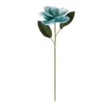 GloboStar® Artificial Garden BLUE MAGNOLIA BRANCH 21425 Τεχνητό Διακοσμητικό Κλαδί Μπλε Μαγνόλια Y80cm
