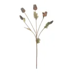 GloboStar® Artificial Garden POPPY FRUIT BRANCH 21432 Τεχνητό Διακοσμητικό Κλαδί Παπαρούνα Y62cm