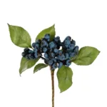 GloboStar® Artificial Garden BLUBERRIES FRUIT BRANCH 21434 Τεχνητό Διακοσμητικό Κλαδί Μπλε Μύρτιλο  Y30cm - Image 2