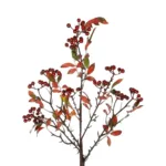 GloboStar® Artificial Garden BROWN BERRIES FRUIT BRANCH 21444 Τεχνητό Διακοσμητικό Κλαδί Κάφε Γκί Y94cm - Image 2