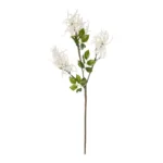 GloboStar® Artificial Garden WHITE AMARANTHUS FRUIT BRANCH 21447 Τεχνητό Διακοσμητικό Κλαδί Λευκός Αμάρανθος Y95cm