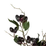 GloboStar® Artificial Garden OLIVE FRUIT BRANCH 21447 Τεχνητό Διακοσμητικό Κλαδί Ελίας Y70cm - Image 2