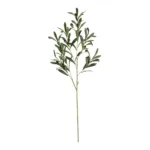 GloboStar® Artificial Garden OLIVE FRUIT BRANCH 21450 Τεχνητό Διακοσμητικό Κλαδί Ελίας Y92cm