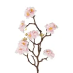 GloboStar® Artificial Garden PINK CHERRY BLOSSOM BRANCH 21454 Τεχνητό Διακοσμητικό Κλαδί Ροζ Κερασίας Y67cm - Image 2