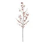GloboStar® Artificial Garden RED CHERRY BLOSSOM BRANCH 21455 Τεχνητό Διακοσμητικό Κλαδί Κόκκινης Κερασίας Y101cm