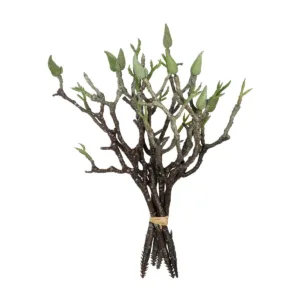 GloboStar® Artificial Garden GREEN ORCHID BOUQET 21466 Τεχνητό Διακοσμητικό Μπουκέτο Πράσινη Ορχιδέα Y34cm