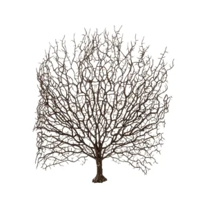 GloboStar® Artificial Garden BROWN COLAR BRANCH 21467 Τεχνητό Διακοσμητικό Κλαδί Καφέ Koράλι Y49cm