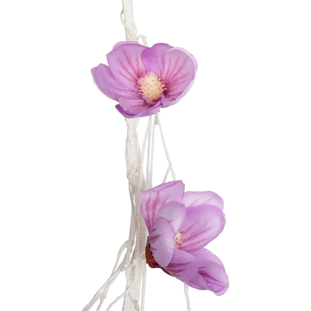 GloboStar® Artificial Garden MAGNOLIA FLOWER VINE 21471 Τεχνητό Διακοσμητικό Φυτό Λευκή & Ροζ Μανόλια Μ20 x Π20 x Υ300cm - Image 3