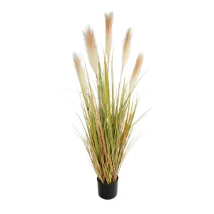 GloboStar® Artificial Garden PAMPAS GRASS 21477 Τεχνητό Διακοσμητικό Φυτό Παμπας Υ120cm