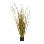 GloboStar® Artificial Garden CRASPEDIA GRASS 21480 Τεχνητό Διακοσμητικό Φυτό Μπεζ & Πράσινο Κρασπέδια Μ90 x Π60 x Υ175cm