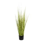 GloboStar® Artificial Garden ZEBRA GRASS 21481 Τεχνητό Διακοσμητικό Φυτό Ζέμπρα Μ30 x Π20 x Υ90cm