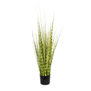 GloboStar® Artificial Garden ZEBRA GRASS 21481 Τεχνητό Διακοσμητικό Φυτό Ζέμπρα Μ30 x Π20 x Υ90cm