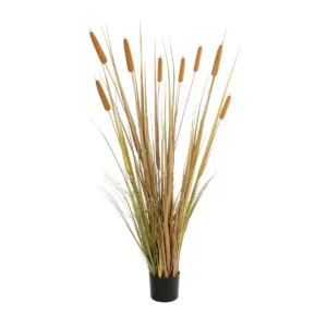 GloboStar® Artificial Garden TYPHA GRASS 21483 Τεχνητό Διακοσμητικό Φυτό Γρασίδι της Τύφας Μ70 x Π40 x Υ150cm