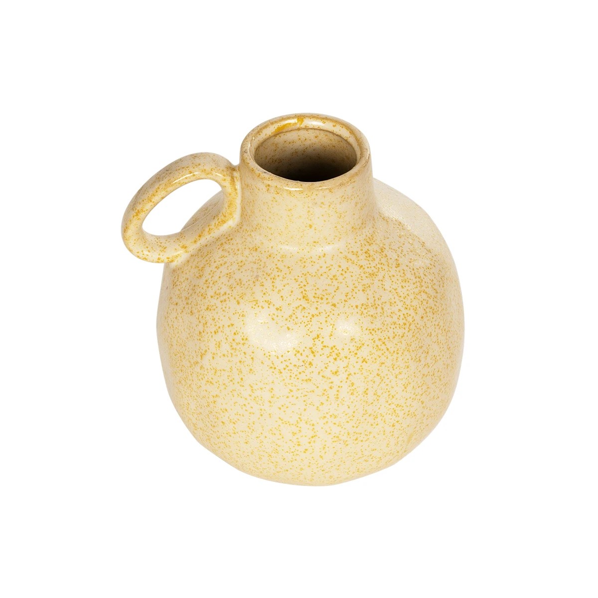 GloboStar® Artificial Garden SCHEELITE 21508 Διακοσμητικό Κεραμικό Βάζo Μπέζ Φ11 x Υ12 cm - Image 2