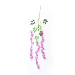GloboStar® Artificial Garden PURPLE WISTERIA FLOWER BRANCH 21510 Σετ 12 Τεχνητά Διακοσμητικά κλαδιά Βιστέριας Μωβ Φ45 x Υ120cm - Image 2