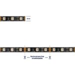 GloboStar® DIGIPRO 90773 Ψηφιακή Ταινία LED SMD 5050 12W/m 60LED/m 20PIXEL/m SPI/TTL Protocol IC TM1814/UCS1912/UCS2912 1200lm/m 120° DC 12V IP20 Πολύχρωμη RGB+WW - Dimmable - Λευκό Σώμα - Μ5000 x Π10 x Υ2mm - Συσκευασία 5 Μέτρων - 5 Χρόνια Εγγύηση - Image 6