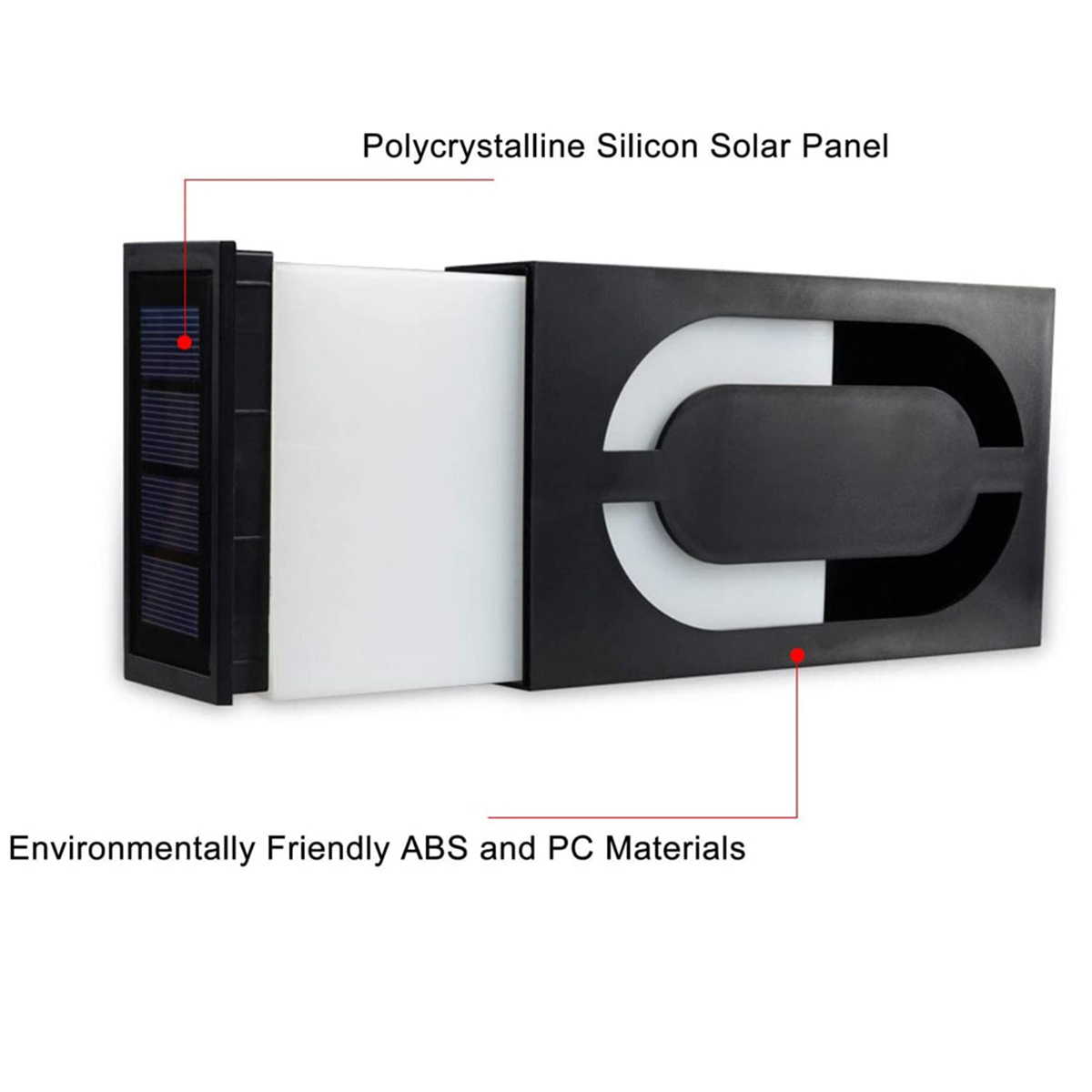 GloboStar® 71518 Αυτόνομο Ηλιακό Φωτιστικό LED SMD 1W 100lm με Ενσωματωμένη Μπαταρία 1000mAh - Φωτοβολταϊκό Πάνελ με Αισθητήρα Ημέρας-Νύχτας για Αρίθμηση Δρόμου με Αριθμό 8 Αδιάβροχο IP55 Ψυχρό Λευκό 6000K - Image 7