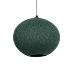 GLOBOSTAR® SOLEI 205-0013 Boho Κρεμαστό Φωτιστικό Οροφής με Ντουί 1 x E27 AC 220-240V IP20 - Πράσινο - M40 x Π40 x Υ45cm