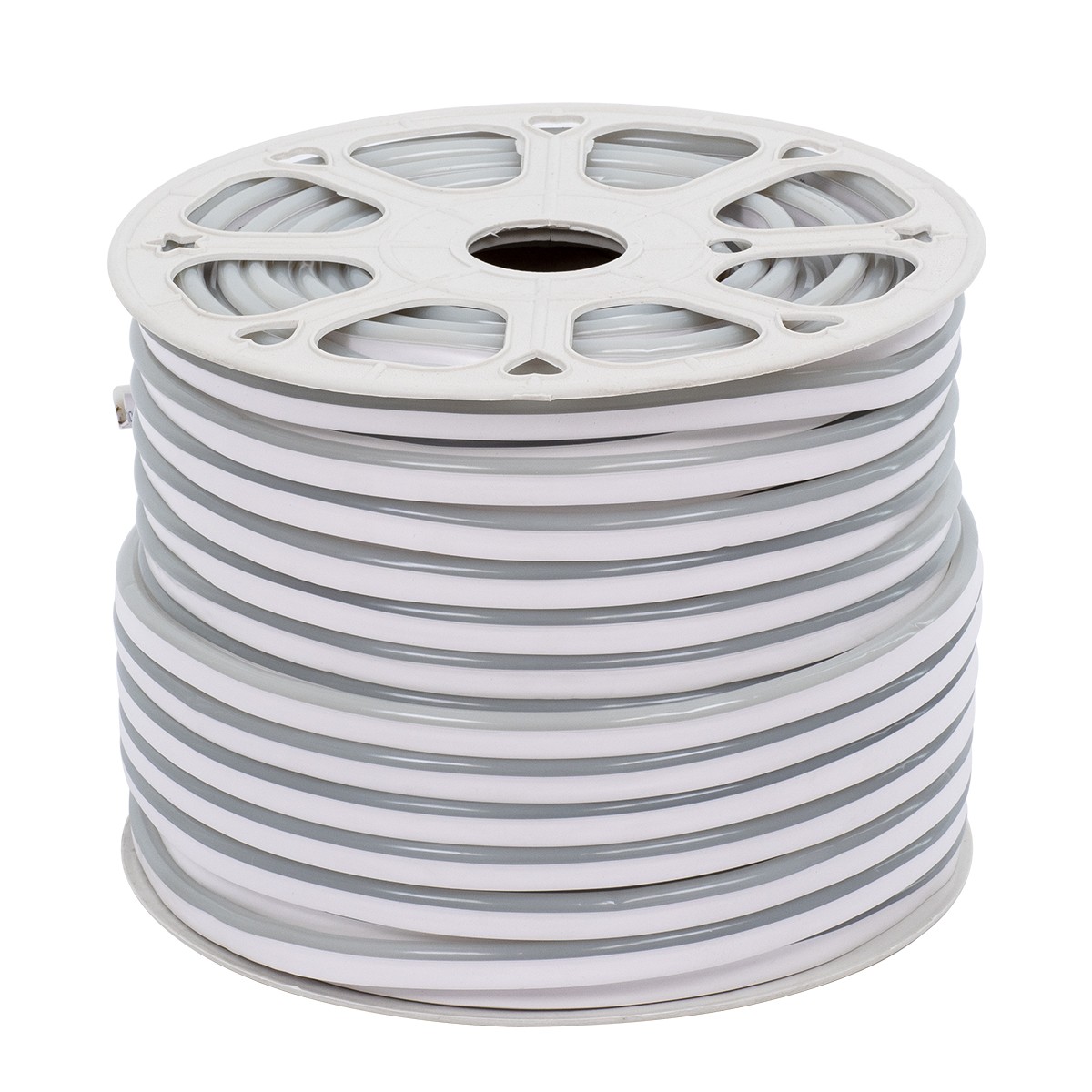 GloboStar® 70578 OVALE 120° Degree Neon Flex Epistar LED SMD 5050 1m 18W/m 60LED/m 1818lm/m 120° DC 230V Αδιάβροχη IP68 RGB Dimmable - Image 2