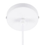 GloboStar® HANNA 36217 Μοντέρνο Κρεμαστό Φωτιστικό Ανάρτηση Μονόφωτο 1 x E27 IP20 Λευκό Πλαστικό - Μ4 x Π4 x Υ110cm - Image 3