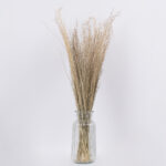 GloboStar® SILVERHAIRGRASS 36545 Αποξηραμένο Φυτό Ασημένια Χλόη - Μπουκέτο Διακοσμητικών Κλαδιών Μπεζ Υ60cm - Image 2