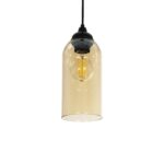 GLOBOSTAR® TUBE 206-0031 Μοντέρνο Κρεμαστό Φωτιστικό Οροφής με Ντουί 1 x E27 AC 220-240V IP20 - Mελί - Μ10 x Π10 x Υ24cm