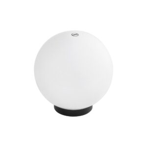 GLOBOSTAR® AGROS 61594 Φωτιστικό Κήπου με Ντουί 1 x E27 AC 220-240V Αδιάβροχο IP65 - Λευκό & Μάυρο - Μ20 x Π20 x Υ22cm