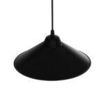 GloboStar® FONTE 203-0080 Μοντέρνο Κρεμαστό Φωτιστικό Καμπάνα Μονόφωτο 1 x E27 IP20 Μαύρο Πλαστικό - Μ25 x Π25 x Υ90cm - Image 6