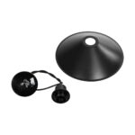 GloboStar® FERRO 203-0084 Μοντέρνο Κρεμαστό Φωτιστικό Καμπάνα Μονόφωτο 1 x E27 IP20 Μαύρο Πλαστικό - Μ30 x Π30 x Υ90cm - Image 9