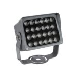 GLOBOSTAR® FLOODXENA 90131 Προβολέας Σποτ Wall Washer LED 24W 2040lm 10° AC 220-240V Αδιάβροχο IP65 Μπλε - Bridgelux SMD Chip - Γκρι Ανθρακί - Μ18 x Π12 x Υ18cm - 3 Χρόνια Εγγύηση