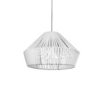 GLOBOSTAR® NUI 205-0064 Boho Κρεμαστό Φωτιστικό Οροφής με Ντουί 1 x E27 AC 220-240V IP20 - Λευκό - M60 x Π60 x Υ41cm