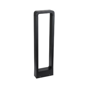 GloboStar® BACKYARD 90546 Φωτιστικό Κήπου - Κολωνάκι Αρχιτεκτονικού Φωτισμού Εξωτερικού Χώρου LED 15W 1500lm 120° AC 220-240V - Αδιάβροχο IP65 - Σώμα Αλουμινίου & ABS - Μ16 x Π5.5 x Υ58cm - Θερμό Λευκό 2700K - Μαύρο - 2 Χρόνια Εγγύηση
