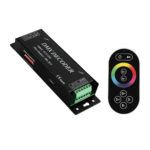 GLOBOSTAR® RGBCONTROLLER 73412 DMX Dimmer / Controller με RF Ασύρματο Χειριστήριο με 3 x 15A 75W Κανάλια DC 5-24V 15A 360W Max IP20 - DMX512 & RF2.4Ghz - Μ26.9 x Π9.6 x Υ4cm - 1 Χρόνος Εγγύηση