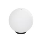 GLOBOSTAR® AGROS 61710 Φωτιστικό Κήπου με Ντουί 1 x E27 AC 220-240V Αδιάβροχο IP65 - Λευκό & Μάυρο - Μ30 x Π30 x Υ32cm