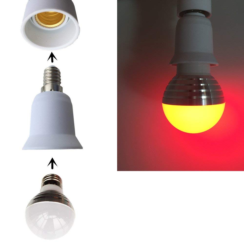 Πλαστικός Αντάπτορας από E14 σε E27 GloboStar 78974 - Image 6