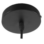 GloboStar® WICKHAM 01171 Vintage Κρεμαστό Φωτιστικό Καμπάνα Μονόφωτο 1 x E27 IP20 Διάφανο Γυαλί με Μαύρο & Χρυσό Μέταλλο - Μ30 x Π30 x Y25cm - Image 7