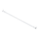 GloboStar® TUBATO 60153 Μεταλλικό Σκαφάκι για 2 x Λάμπες 120CM T8 G13 LED AC 220-240V IP20 Μ120 x Π7.2 x Υ4cm - 5 Χρόνια Εγγύηση