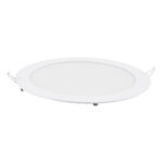 GloboStar® 60189 Χωνευτό LED Panel Φ22cm 20W 2120lm 120° AC 220-240V IP20 Φ22.2 x Υ1.9cm Φυσικό Λευκό 4500K - 3 Years Warranty - Image 3