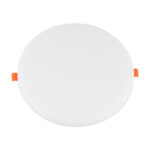 GloboStar® 60191 Χωνευτό LED Panel FrameLess Φ22cm 33W 3590lm 180° AC 220-240V IP20 με Σύστημα Ρυθμιζόμενης Τρύπας Κοπής από 3.5εκ έως 20.5εκ - Φ22.2 x Υ2cm Ψυχρό Λευκό 6000K - 3 Years Warranty - Image 2