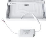 GloboStar® 60205 Εξωτερικό LED Panel 22x22cm 20W 2060lm 120° AC 220-240V IP20 Μ22 x Π22 x Υ3cm Θερμό Λευκό 2700K - 3 Χρόνια Εγγύηση - Image 7
