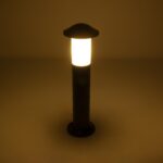 GloboStar® GARDENIO 203-0248 Μοντέρνο Επιδαπέδιο Φωτιστικό Μονόφωτο 1 x E27 IP44 Μαύρο Πλαστικό Σώμα - Μ15 x Π15 x Υ57cm - Image 2